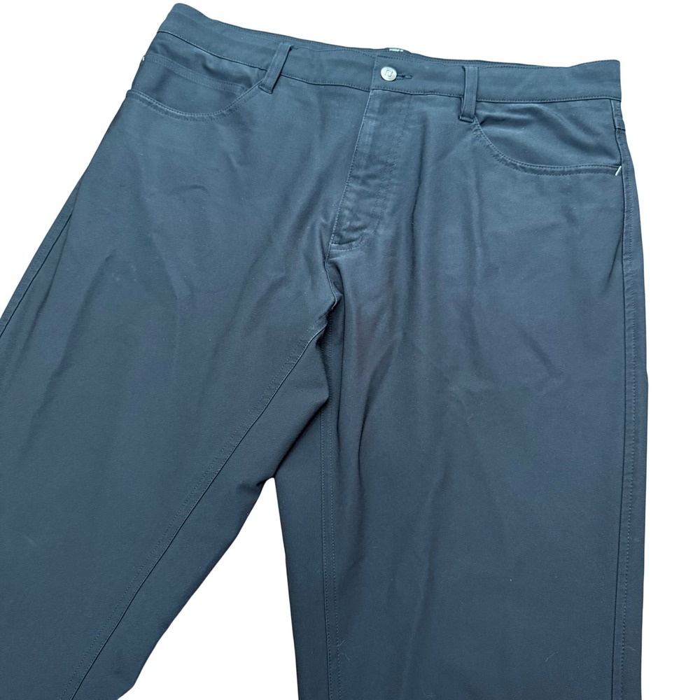 FootJoy Golf Pants Mens 35x30 Black Athletic Fit Performance Stretch SKU 24193 - Picture 1 of 13
